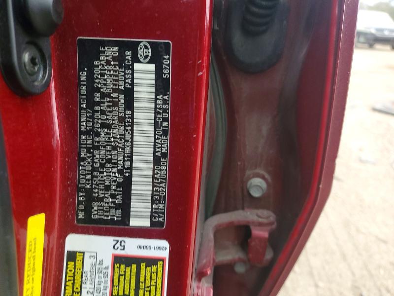Aukcja sprzedaży 2018 Toyota Camry, vin: 4T1B11HK6JU541318, numer aukcji: 75618115