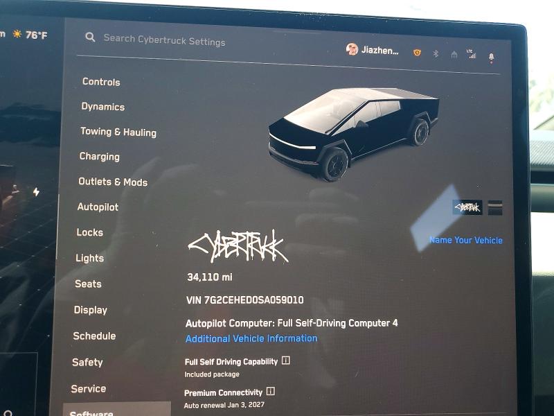 Продаж на аукціоні авто 2025 Tesla Cybertruck, vin: 7G2CEHED0SA059010, номер лоту: 78558095