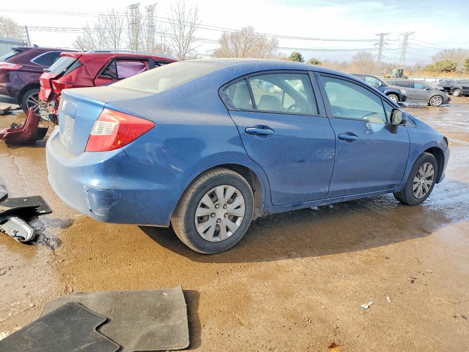 76265615 :رقم المزاد ، 2HGFB2F52CH535125 vin ، 2012 Honda Civic مزاد بيع