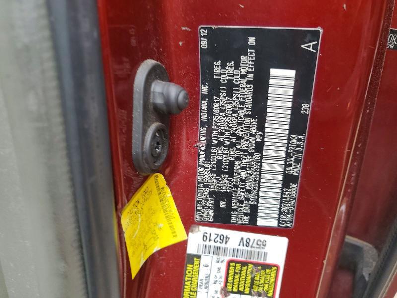 Aukcja sprzedaży 2013 Toyota Sienna, vin: 5TDYK3DC2DS292160, numer aukcji: 76524255