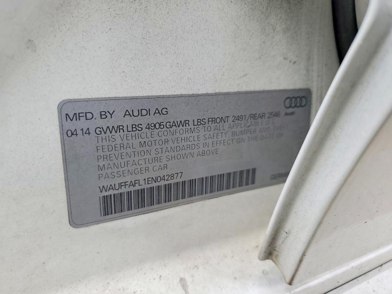 Продажа на аукционе авто 2014 Audi A4, vin: WAUFFAFL1EN042877, номер лота: 77336975