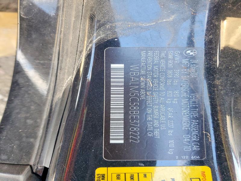 2011 Bmw Z4 მანქანა იყიდება აუქციონზე, vin: WBALM5C58BE378222, აუქციონის ნომერი: 76800605