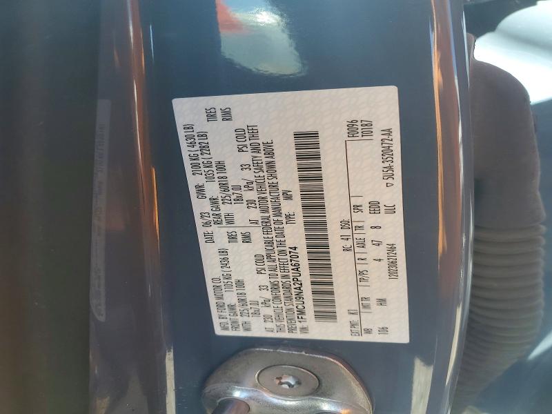 Aukcja sprzedaży 2023 Ford Escape, vin: 1FMCU9NA2PUA67074, numer aukcji: 78126425