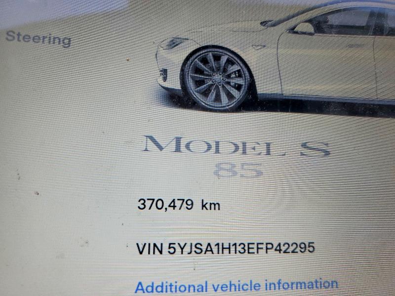 Продаж на аукціоні авто 2014 Tesla Model S, vin: 5YJSA1H13EFP42295, номер лоту: 72766965