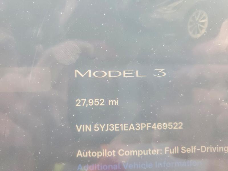 Aukcja sprzedaży 2023 Tesla Model 3, vin: 5YJ3E1EA3PF469522, numer aukcji: 78184015
