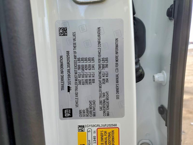 Продажа на аукционе авто 2025 Cadillac Escalade, vin: 1GYS9GRL3SR202568, номер лота: 77679765