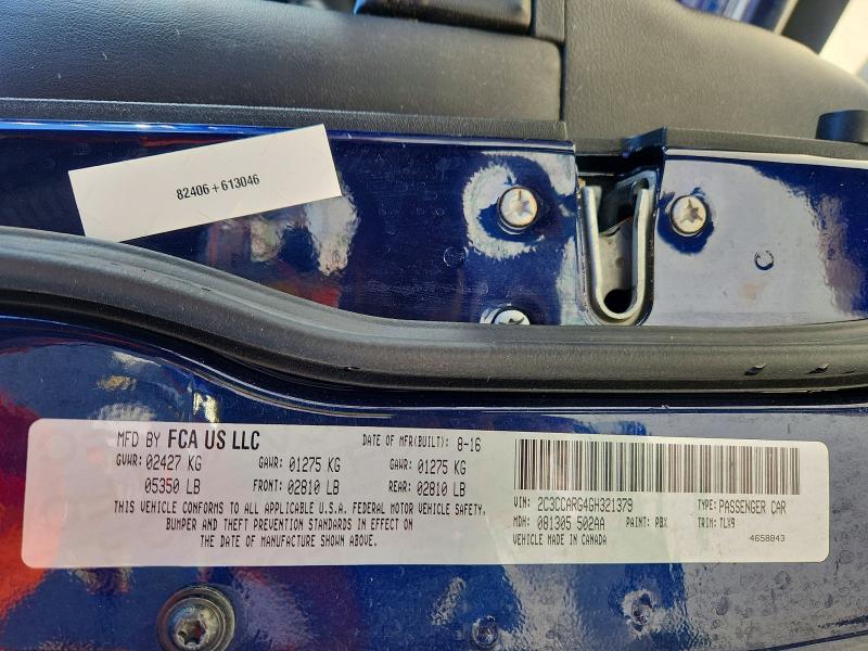 78508805 :رقم المزاد ، 2C3CCARG4GH321379 vin ، 2016 Chrysler 300 مزاد بيع