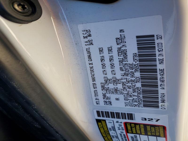 76274035 :رقم المزاد ، 3TYRX5GN7PT083455 vin ، 2023 Toyota Tacoma مزاد بيع
