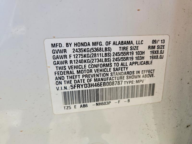 2014 Acura Mdx მანქანა იყიდება აუქციონზე, vin: 5FRYD3H46EB008787, აუქციონის ნომერი: 77753235