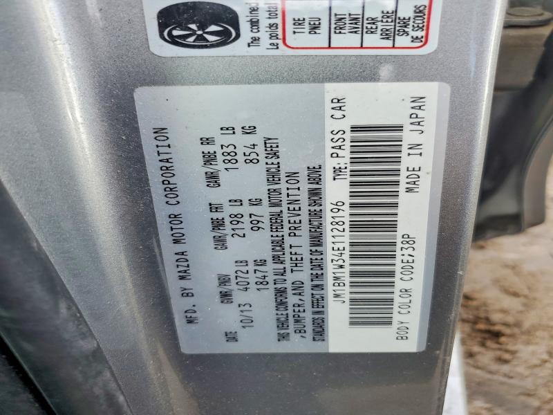 78708135 :رقم المزاد ، JM1BM1W34E1128196 vin ، 2014 Mazda 3 مزاد بيع