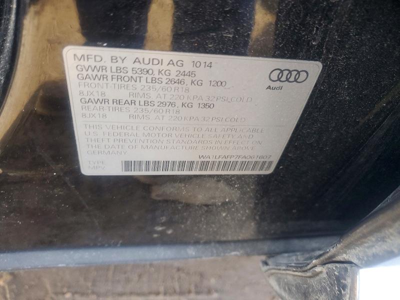 Продаж на аукціоні авто 2015 Audi Q5, vin: WA1LFAFP7FA061607, номер лоту: 78130695
