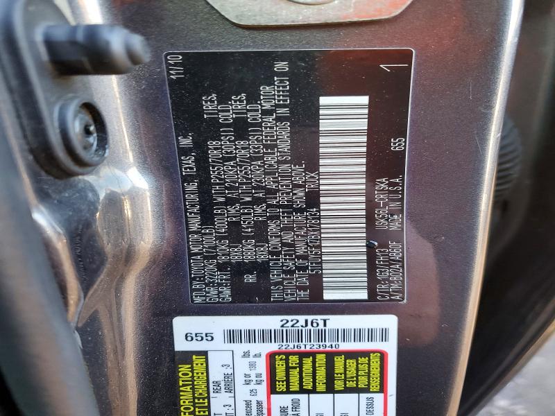 76329575 :رقم المزاد ، 5TFUY5F17BX178134 vin ، 2011 Toyota Tundra مزاد بيع
