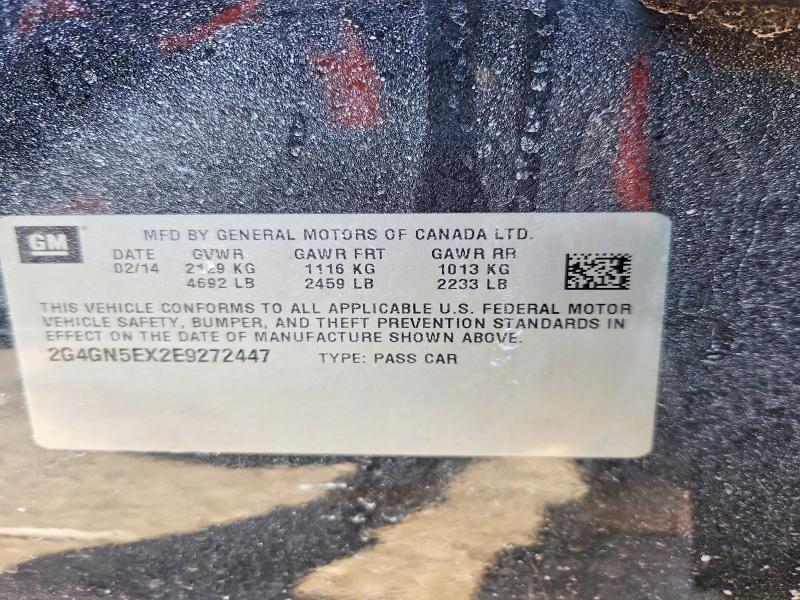 75846205 :رقم المزاد ، 2G4GN5EX2E9272447 vin ، 2014 Buick Regal مزاد بيع