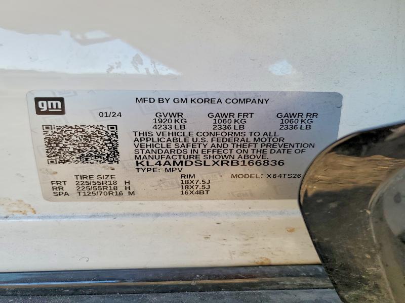 76718695 :رقم المزاد ، KL4AMDSLXRB166836 vin ، 2024 Buick Encore Gx مزاد بيع