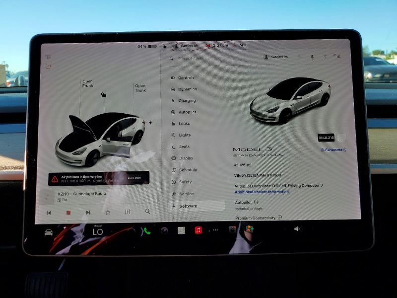 Продажа на аукционе авто 2021 Tesla Model 3, vin: 5YJ3E1EA7MF070009, номер лота: 77615155