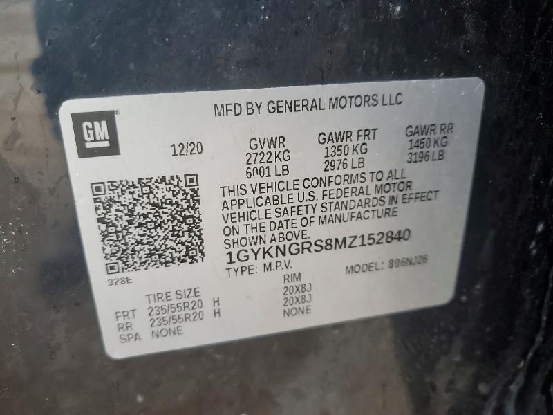 Aukcja sprzedaży 2021 Cadillac Xt5, vin: 1GYKNGRS8MZ152840, numer aukcji: 78072645