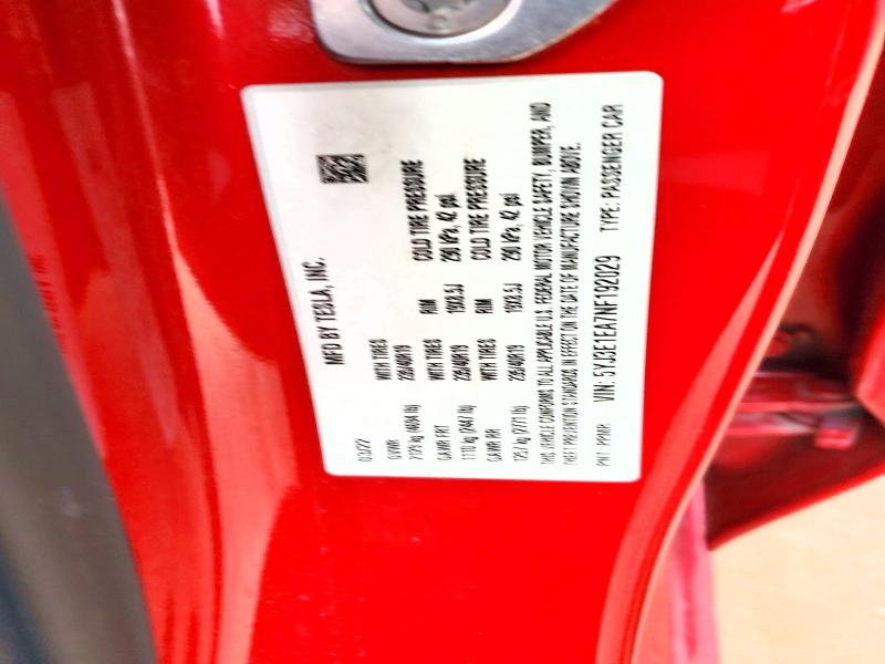 78346895 :رقم المزاد ، 5YJ3E1EA7NF192029 vin ، 2022 Tesla Model 3 مزاد بيع