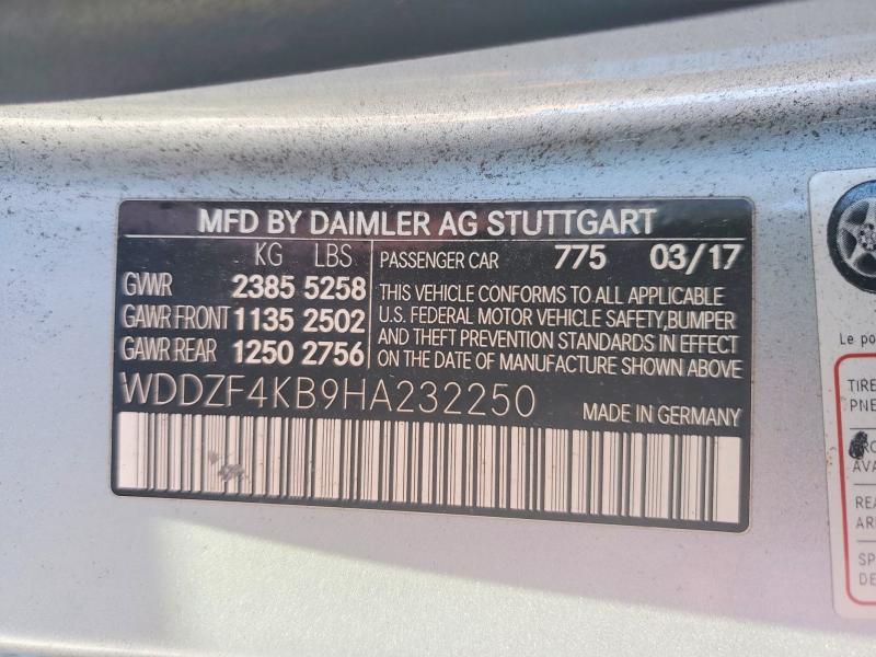 Продаж на аукціоні авто 2017 Mercedes-benz E 300 4mat, vin: WDDZF4KB9HA232250, номер лоту: 77353675