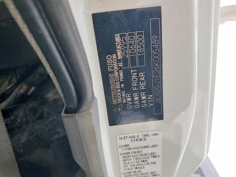 2006 Mitsubishi Fuso Truck Of America Inc Fm მანქანა იყიდება აუქციონზე, vin: JL6DGJ1E26K005489, აუქციონის ნომერი: 77212645