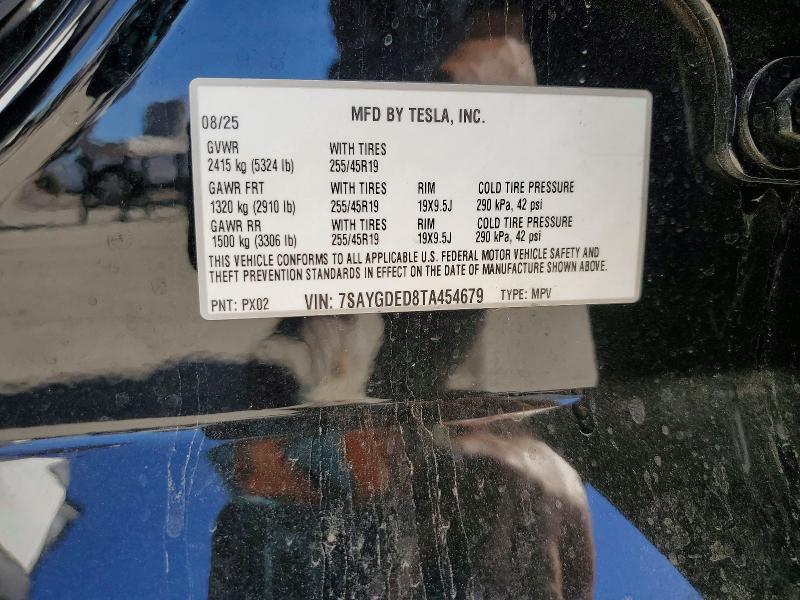 2026 Tesla Model Y მანქანა იყიდება აუქციონზე, vin: 7SAYGDED8TA454679, აუქციონის ნომერი: 75537335