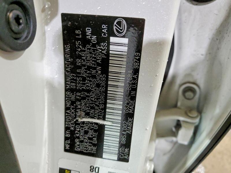 Aukcja sprzedaży 2024 Lexus Es 350, vin: 58ADZ1B10RU163695, numer aukcji: 78579505