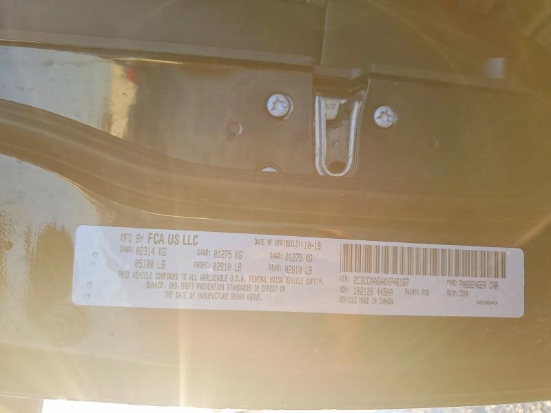 Продаж на аукціоні авто 2019 Chrysler 300, vin: 2C3CCAAG4KH746167, номер лоту: 77394295