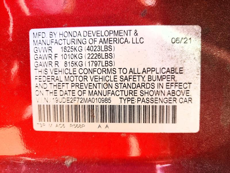 2021 Acura Ilx მანქანა იყიდება აუქციონზე, vin: 19UDE2F72MA010985, აუქციონის ნომერი: 75309155