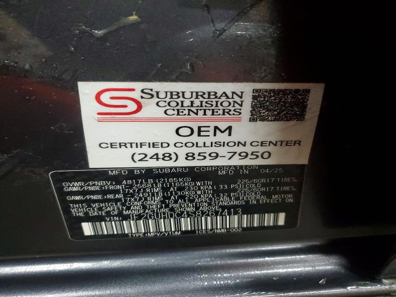 76150565 :رقم المزاد ، JF2GUHDC4S8267413 vin ، 2025 Subaru Crosstrek مزاد بيع