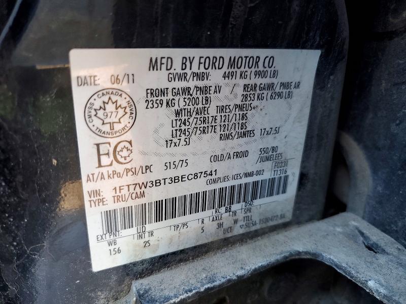 Продаж на аукціоні авто 2011 Ford F350, vin: 1FT7W3BT3BEC87541, номер лоту: 79235405