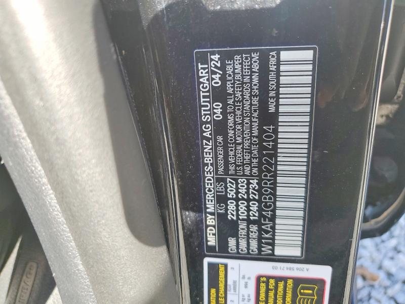 Продаж на аукціоні авто 2024 Mercedes-benz C, vin: W1KAF4GB9RR221404, номер лоту: 78292135