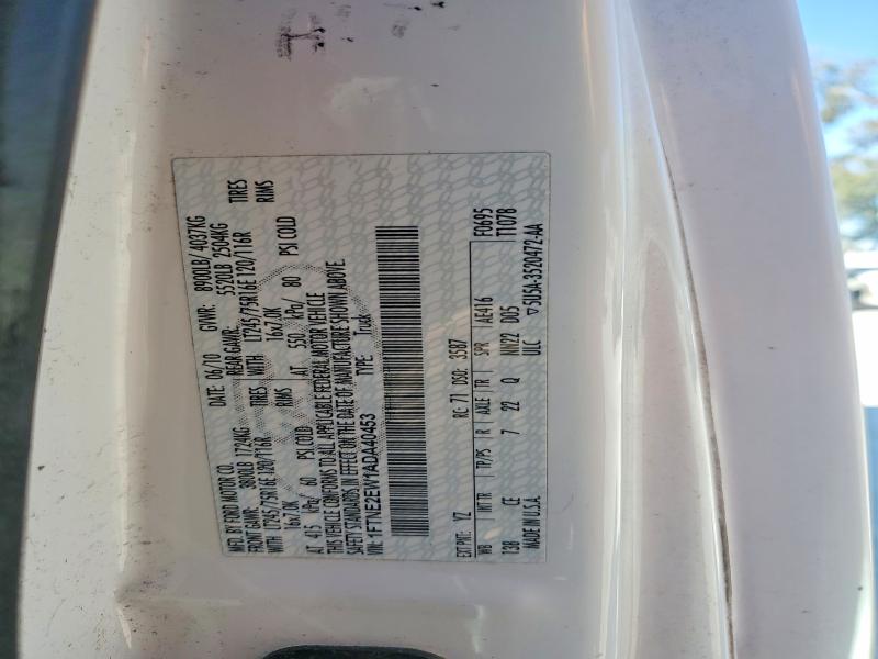 76056965 :رقم المزاد ، 1FTNE2EW1ADA40453 vin ، 2010 Ford Econoline مزاد بيع