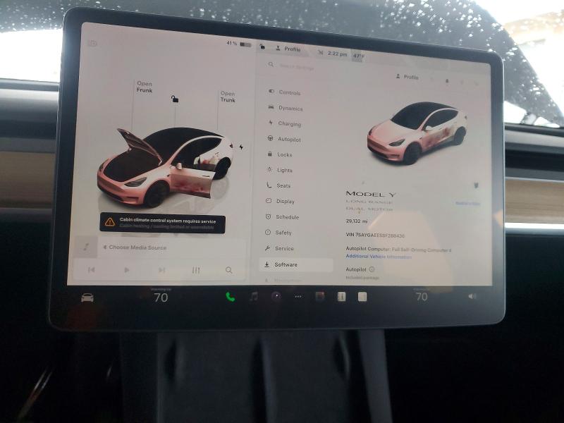 Aukcja sprzedaży 2025 Tesla Model Y, vin: 7SAYGAEE5SF288436, numer aukcji: 77429305
