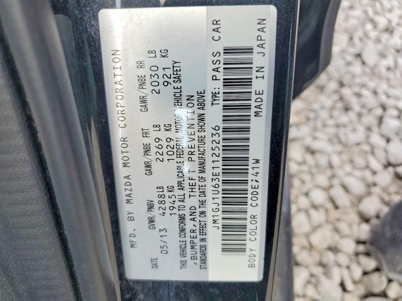 Aukcja sprzedaży 2014 Mazda 6, vin: JM1GJ1U63E1125236, numer aukcji: 77887265