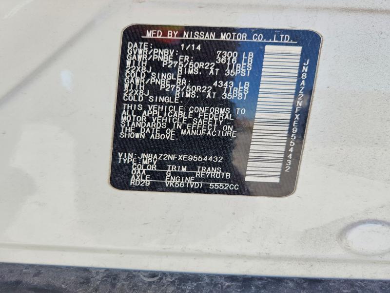 Продажа на аукционе авто 2014 Infiniti Qx80, vin: JN8AZ2NFXE9554432, номер лота: 79538545