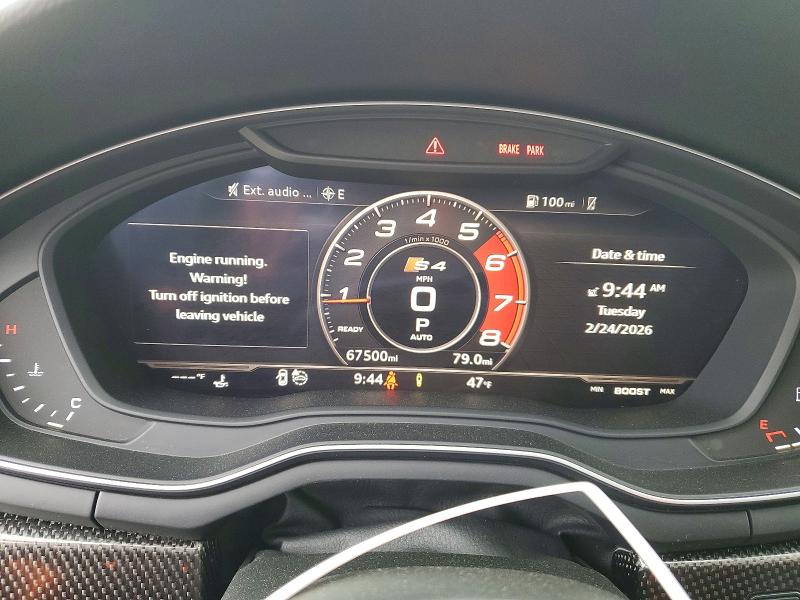 Продаж на аукціоні авто 2018 Audi S4, vin: WAUB4AF44JA002355, номер лоту: 78361725