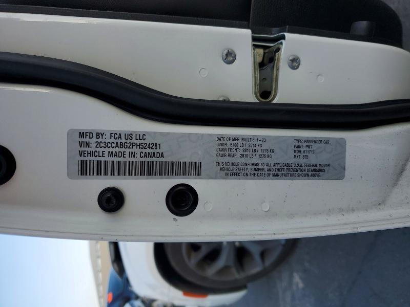 Продаж на аукціоні авто 2023 Chrysler 300, vin: 2C3CCABG2PH524281, номер лоту: 75708685