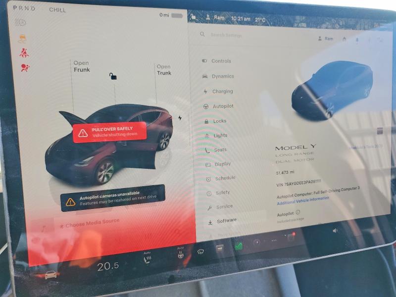 2023 Tesla Model Y მანქანა იყიდება აუქციონზე, vin: 7SAYGDEE3PA091111, აუქციონის ნომერი: 99221115