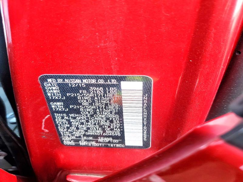 Aukcja sprzedaży 2016 Nissan Juke, vin: JN8AF5MRXGT604595, numer aukcji: 79036245