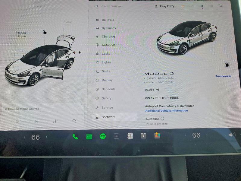 Продажа на аукционе авто 2018 Tesla Model 3, vin: 5YJ3E1EB1JF135568, номер лота: 75196935