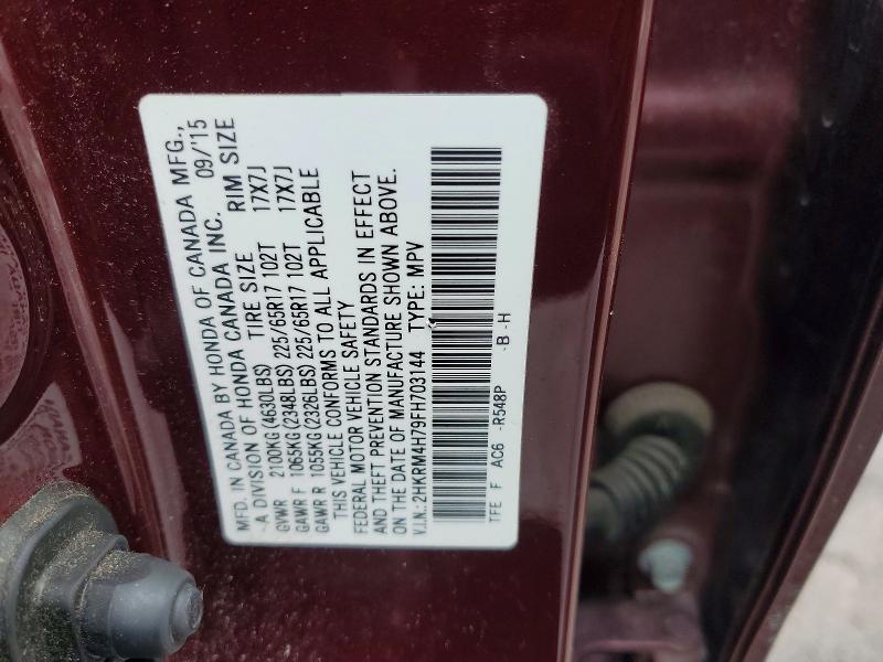 Продажа на аукционе авто 2015 Honda Cr-v, vin: 2HKRM4H79FH703144, номер лота: 78692535
