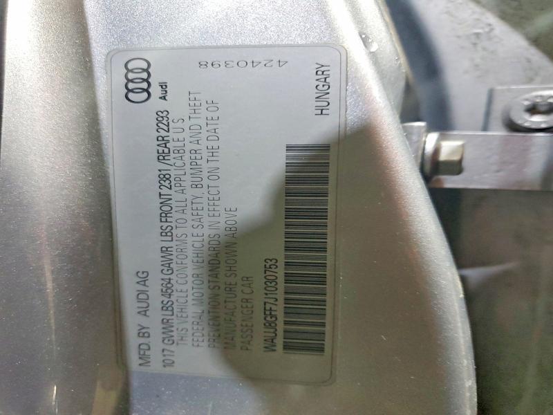 Продаж на аукціоні авто 2018 Audi A3, vin: WAUJ8GFF7J1030753, номер лоту: 79057925