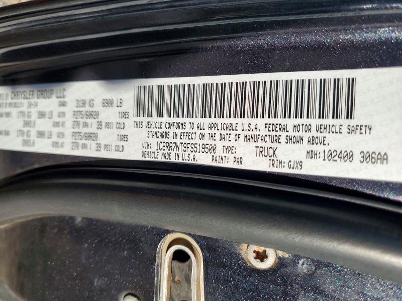 Продаж на аукціоні авто 2015 Ram 1500, vin: 1C6RR7NT9FS519500, номер лоту: 78319185