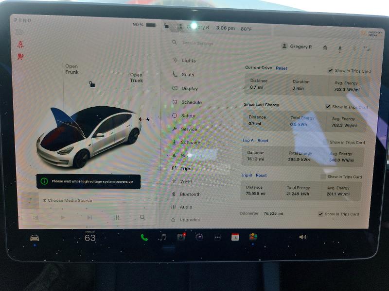 2021 Tesla Model 3 მანქანა იყიდება აუქციონზე, vin: 5YJ3E1EB6MF869689, აუქციონის ნომერი: 77913325