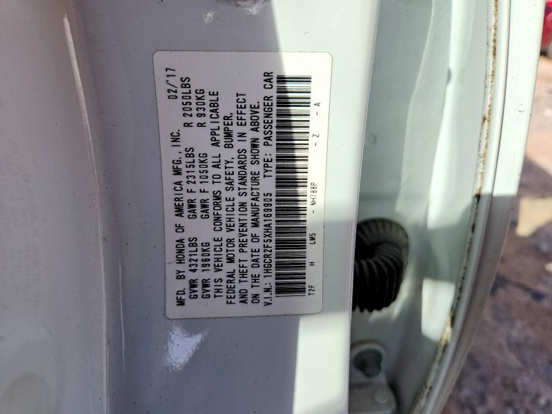 2017 Honda Accord Spo მანქანა იყიდება აუქციონზე, vin: 1HGCR2F5XHA169905, აუქციონის ნომერი: 75494175