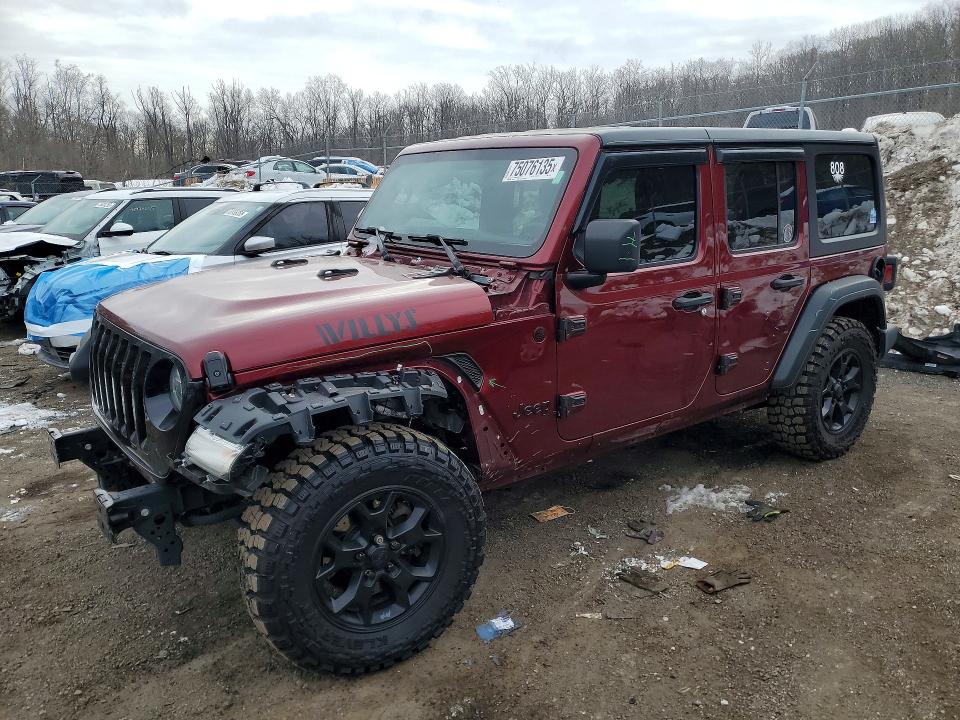 2021 Jeep Wrangler Unlimited მანქანა იყიდება აუქციონზე, vin: 1C4HJXDN9MW577725, აუქციონის ნომერი: 75076135