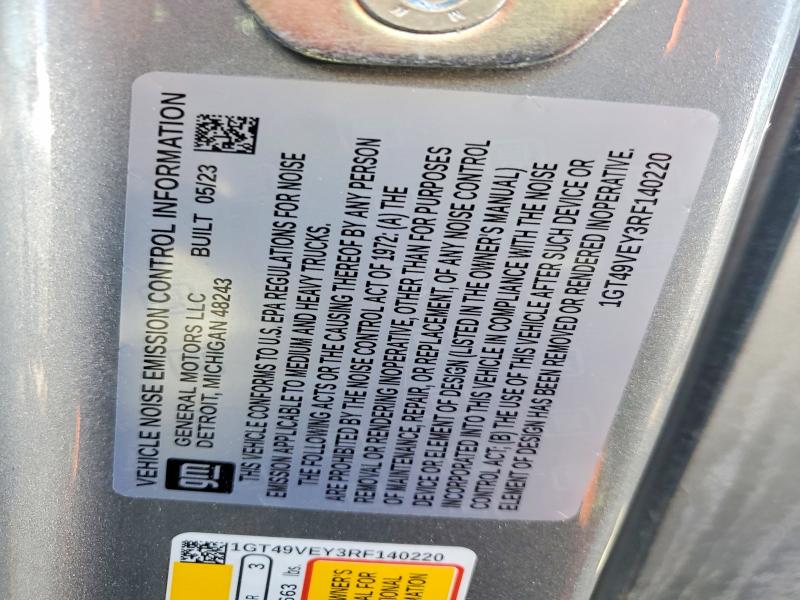 Aukcja sprzedaży 2024 Gmc Sierra, vin: 1GT49VEY3RF140220, numer aukcji: 77035645