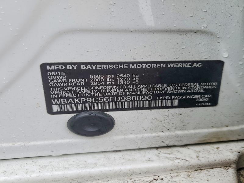 77626755 :رقم المزاد ، WBAKP9C56FD980090 vin ، 2015 Bmw 550 مزاد بيع