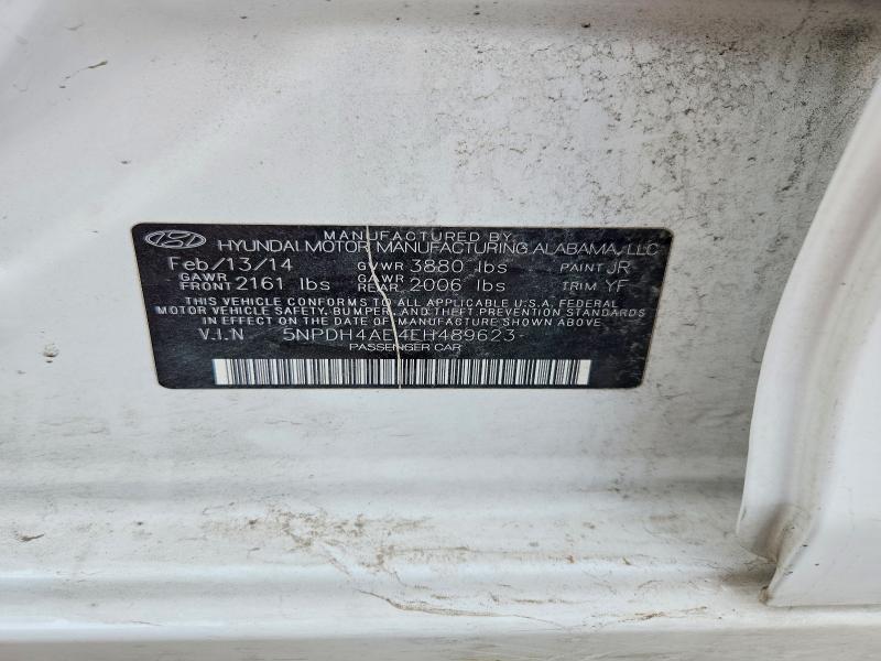 2014 Hyundai Elantra მანქანა იყიდება აუქციონზე, vin: 5NPDH4AE4EH489623, აუქციონის ნომერი: 77672085