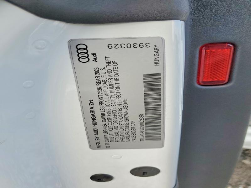 Aukcja sprzedaży 2022 Audi Tts, vin: TRUA1AFVXN1002338, numer aukcji: 76903855