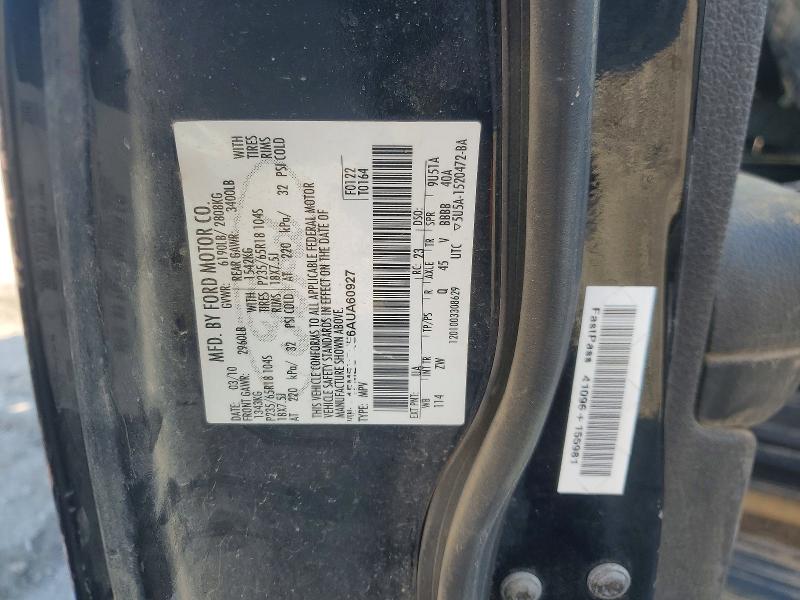 Aukcja sprzedaży 2010 Ford Explorer, vin: 1FMEU7EE6AUA60927, numer aukcji: 78735585